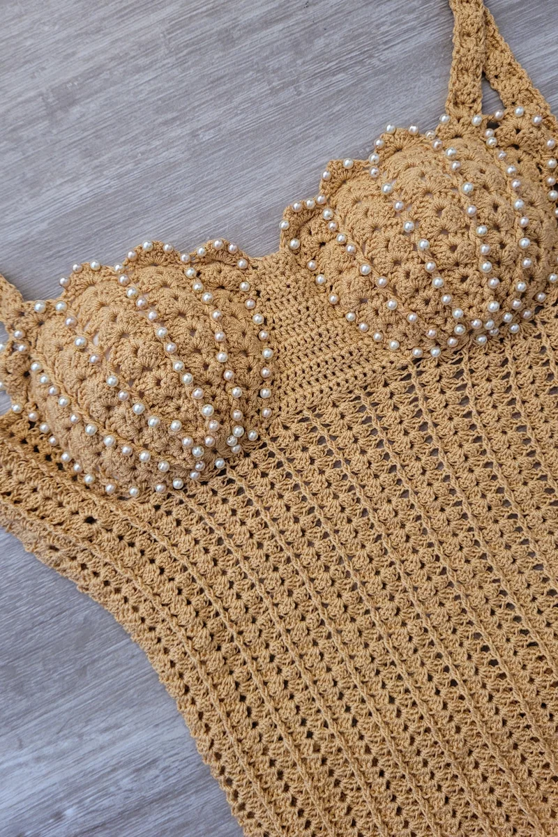 Vestido de crochet artesanal Halloween Crochet Colombia